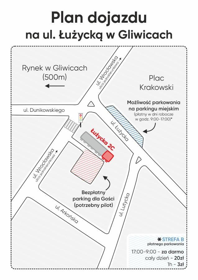 Kairos Apartments - Szafir - Darmowy Parking, Scisle Centrum Gliwice Exterior foto